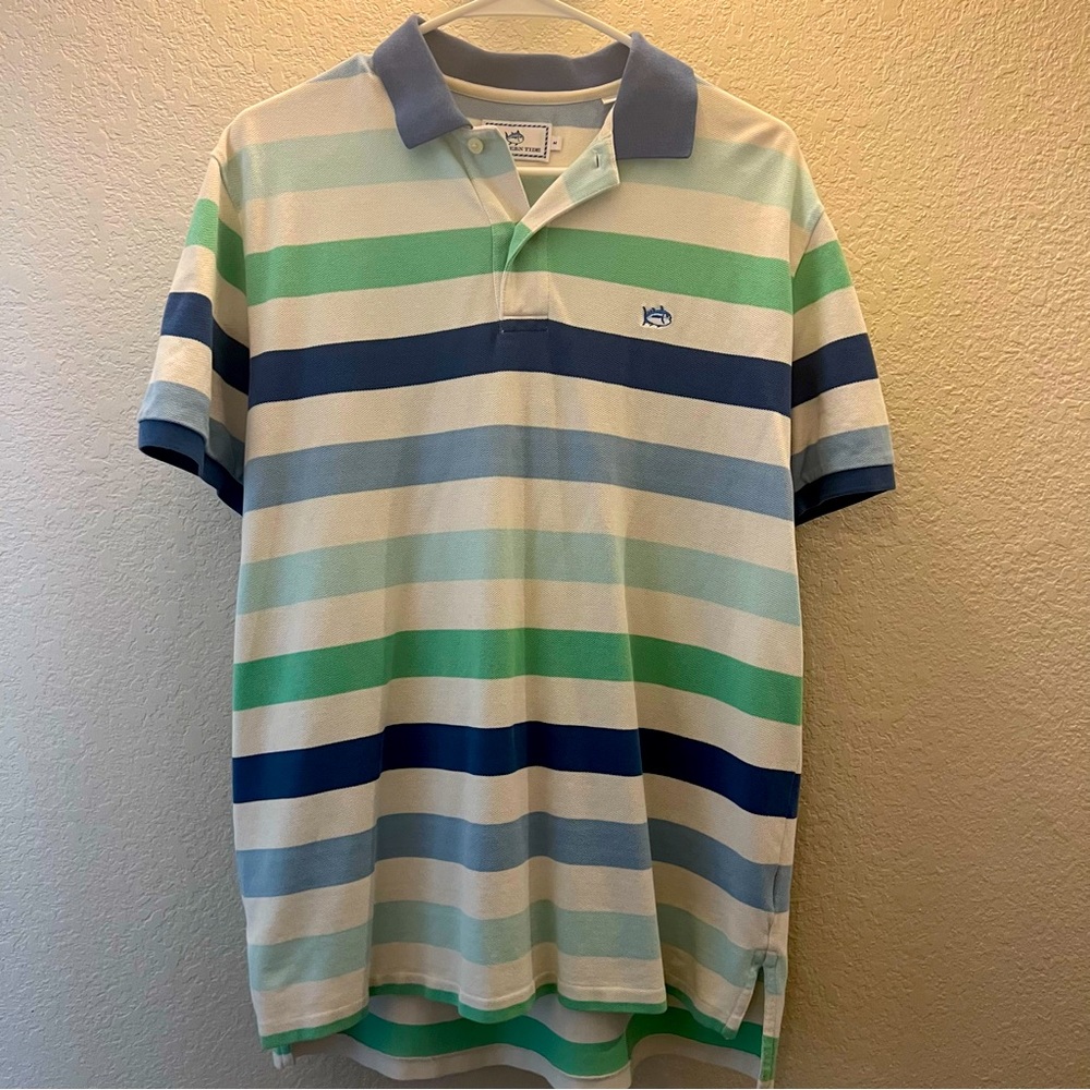 Medium Striped Southern Tide Polo